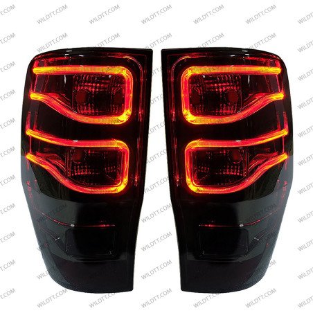 Smoked Led Tail Lights Eagle Style Ford Ranger/Raptor 2012-2022 - WildTT