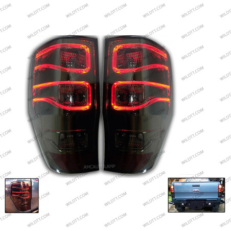 Feu Arrière à LED Fumé Eagle Style Ford Ranger/Raptor 2012-2022 - WildTT