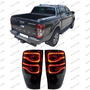 Smoked Led Tail Lights Eagle Style Ford Ranger/Raptor 2012-2022 - WildTT