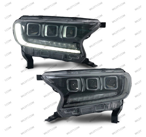 Faróis LED Bugatti Style Ford Ranger 2016-2022 - WildTT