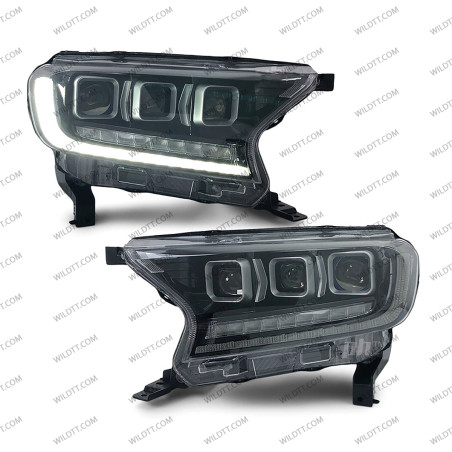 Faróis LED Bugatti Style Ford Ranger 2016-2022 - WildTT