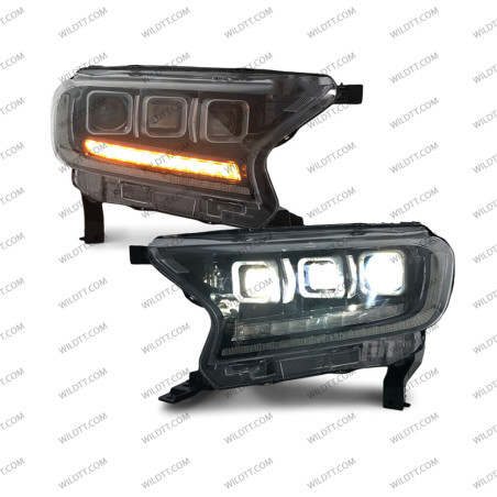 Faróis LED Bugatti Style Ford Ranger 2016-2022 - WildTT