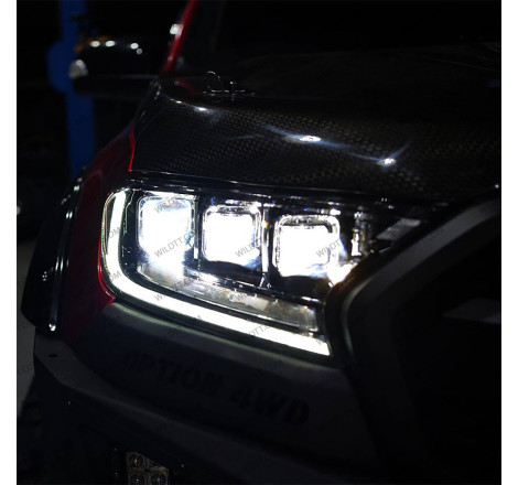 Faróis LED Bugatti Style Ford Ranger 2016-2022 - WildTT