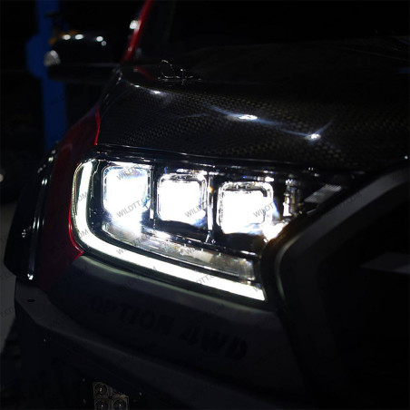 Faróis LED Bugatti Style Ford Ranger 2016-2022 - WildTT