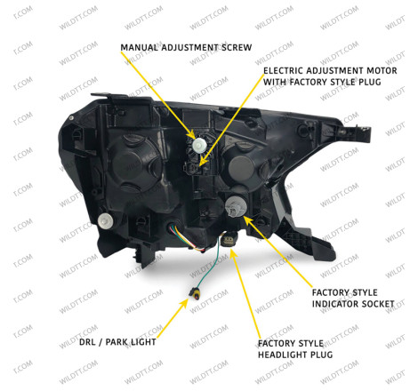 Faróis LED Bugatti Style Ford Ranger 2016-2022 - WildTT