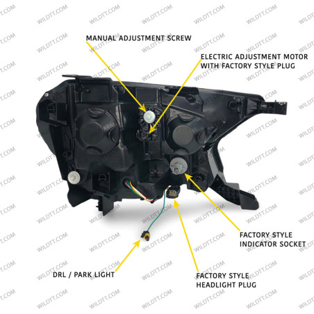 Faróis LED Bugatti Style Ford Ranger 2016-2022 - WildTT