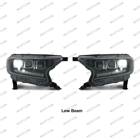 Faróis LED Bugatti Style Ford Ranger 2016-2022 - WildTT