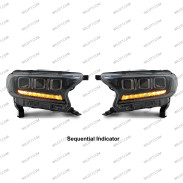 Faróis LED Bugatti Style Ford Ranger 2016-2022 - WildTT