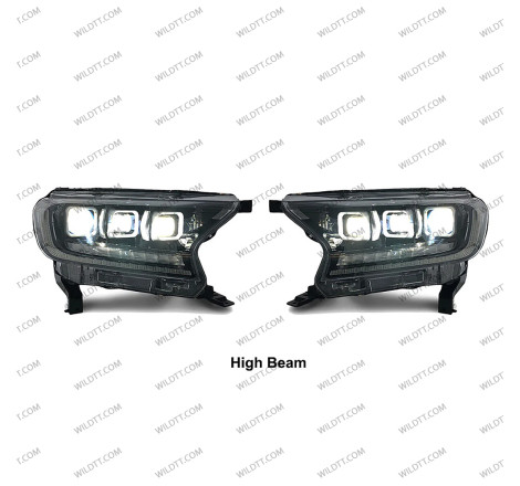 Faros LED Estilo Bugatti Ford Ranger 2016-2022 - WildTT