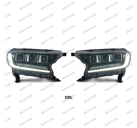 Faros LED Estilo Bugatti Ford Ranger 2016-2022 - WildTT