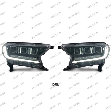 Faros LED Estilo Bugatti Ford Ranger 2016-2022 - WildTT