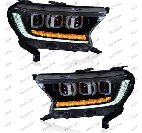 Faróis LED Bugatti Style Ford Ranger 2016-2022 - WildTT