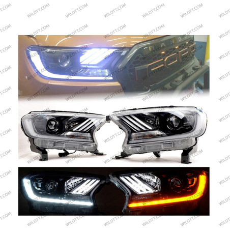 Fari LED Stile Mustang Ford Ranger 2016-2022 - WildTT