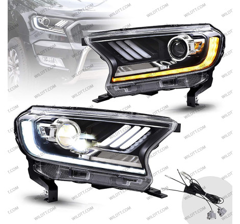 Fari LED Stile Mustang Ford Ranger 2016-2022 - WildTT