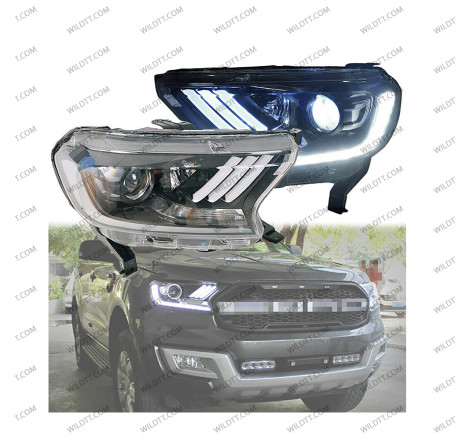 Fari LED Stile Mustang Ford Ranger 2016-2022 - WildTT