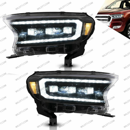 Fari LED Stile Trijector Ford Ranger 2016-2022 - WildTT