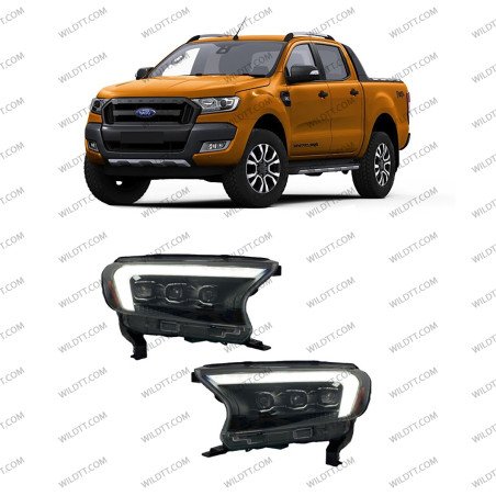 LED-Scheinwerfer Kronos Style Ford Ranger 2016-2022 - WildTT