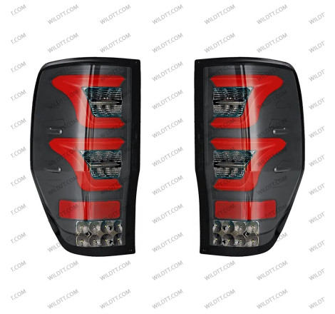 Rauchende LED Rückleuchten Triple Style Ford Ranger/Raptor 2012-2022 - WildTT