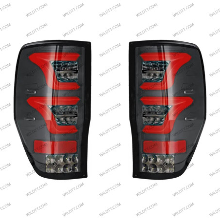 Rauchende LED Rückleuchten Triple Style Ford Ranger/Raptor 2012-2022 - WildTT