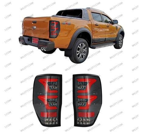 Feu Arrière à LED Fumé Triple Style Ford Ranger/Raptor 2012-2022 - WildTT