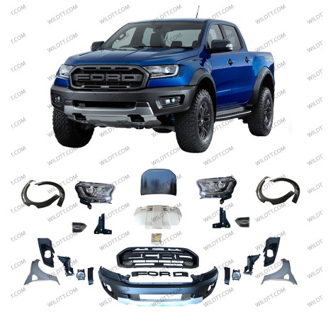 Body Kit Full Raptor Style Ford Ranger DC 2012-2016 - WildTT