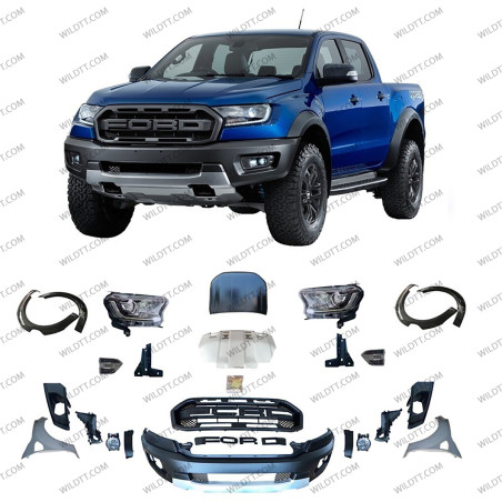 Body Kit Full Raptor Style Ford Ranger DC 2012-2016 - WildTT