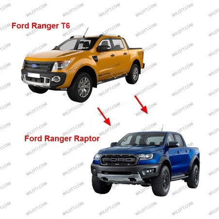 Body Kit Full Raptor Style Ford Ranger DC 2012-2016 - WildTT