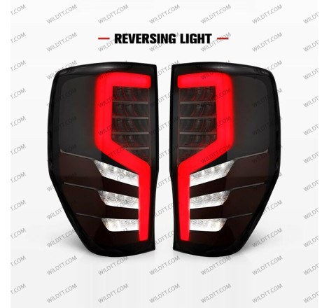 Pilotos Traseros Ahumados LED Treinta Style Ford Ranger/Raptor 2012-2022 - WildTT