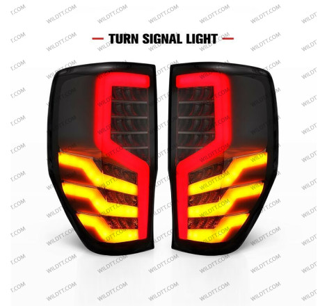 Pilotos Traseros Ahumados LED Treinta Style Ford Ranger/Raptor 2012-2022 - WildTT