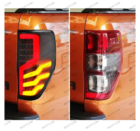 Luci Posteriori a LED Fumé Treinta Style Ford Ranger/Raptor 2012-2022 - WildTT