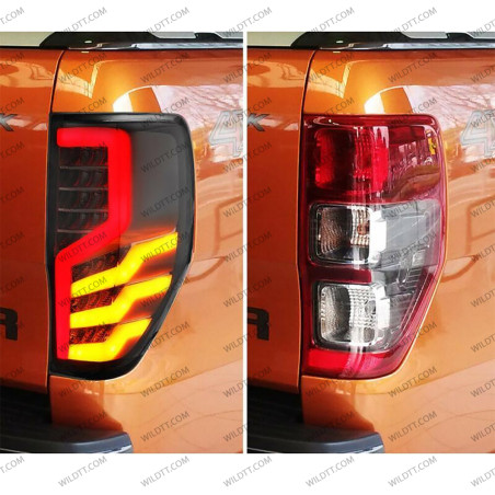 Luci Posteriori a LED Fumé Treinta Style Ford Ranger/Raptor 2012-2022 - WildTT