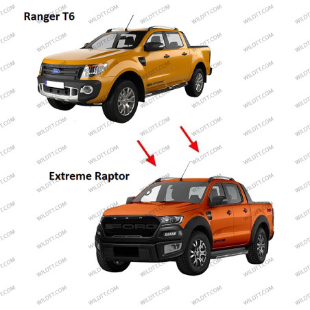 Body Kit Raptor Extreme Style Ford Ranger DC 2012-2016 - WildTT