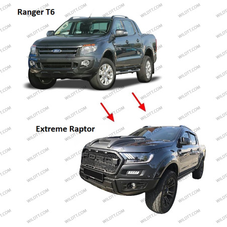 Body Kit Raptor Extreme Style Ford Ranger DC 2012-2016 - WildTT