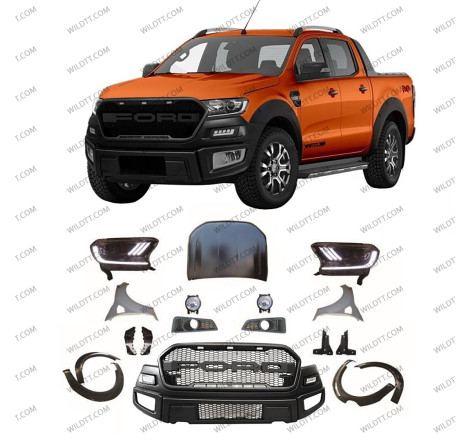 Body Kit Raptor Extreme Style Ford Ranger DC 2012-2016 - WildTT