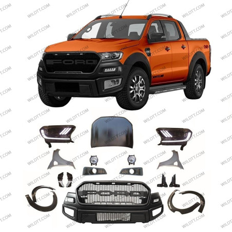 Body Kit Raptor Extreme Style Ford Ranger DC 2012-2016 - WildTT