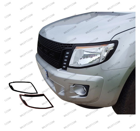 HeadLight Cover V1 Ford Ranger 2012-2016 - WildTT