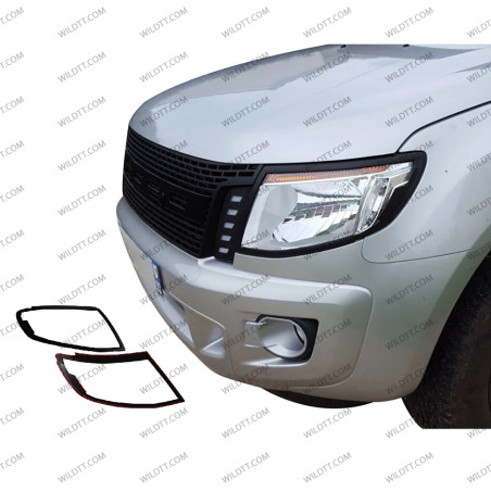 HeadLight Cover V1 Ford Ranger 2012-2016 - WildTT