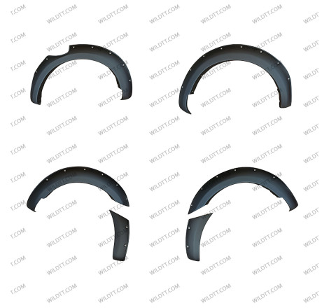 OFF-Road Fender Flares Ford Ranger DC 2012-2016 - WildTT