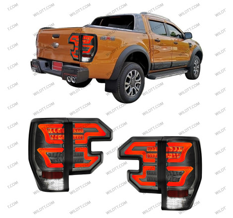 Feu Arrière à LED Fumé Alien Style Ford Ranger/Raptor 2012-2022 - WildTT