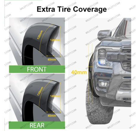 Aletines Slim Ford Ranger Wildtrak DC 2023+ - WildTT