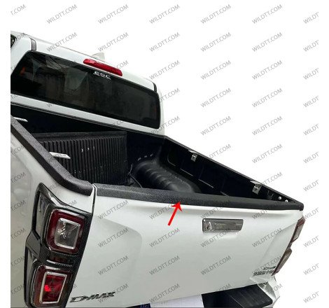 Capuchons de Rails de Bedliner Isuzu D-Max DC 2020-2024 - WildTT