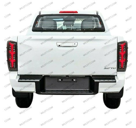 Smoked Led Tail Lights Square Style Isuzu D-Max 2020+ - WildTT