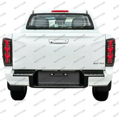 Smoked Led Tail Lights Square Style Isuzu D-Max 2020+ - WildTT