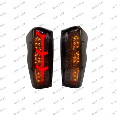 Pilotos Traseros Ahumados LED Square Style Isuzu D-Max 2020+ - WildTT