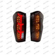 Smoked Led Tail Lights Square Style Isuzu D-Max 2020+ - WildTT