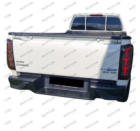 Smoked Led Tail Lights Square Style Isuzu D-Max 2020+ - WildTT