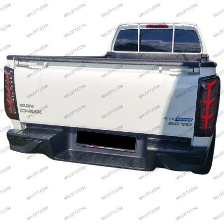 Smoked Led Tail Lights Square Style Isuzu D-Max 2020+ - WildTT