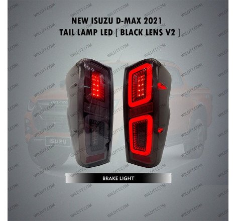 Smoked Led Tail Lights Starlight Style Isuzu D-Max 2020+ - WildTT