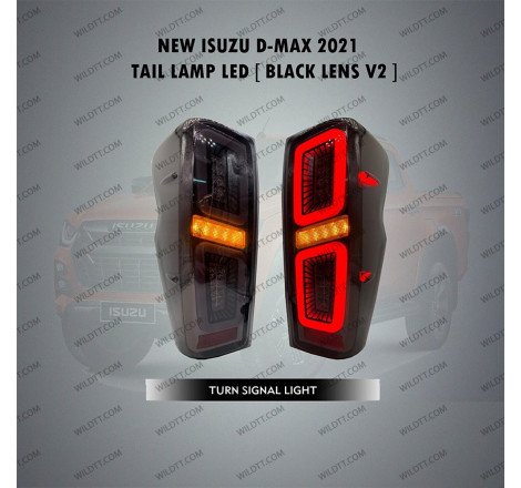 Smoked Led Tail Lights Starlight Style Isuzu D-Max 2020+ - WildTT