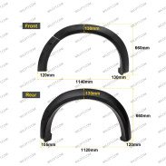 Kotflügelverbreiterungen Slim Ford Ranger Wildtrak DC 2023+ - WildTT